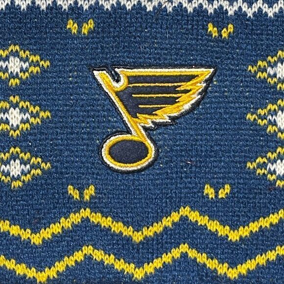 NHL Officially Licensed St Louis Blues Hockey Knit Holiday Dog Sweater SM NWT - Picture 4 of 11